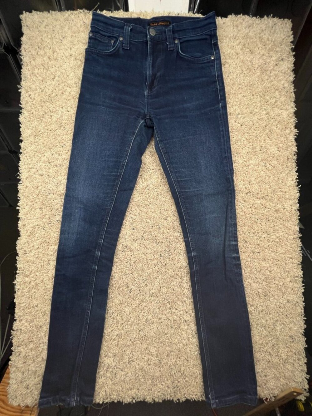 Nudie Jeans Co. Skinny Denim Women's 27x34 Blue Dark 5-Pocket Organic Cotton